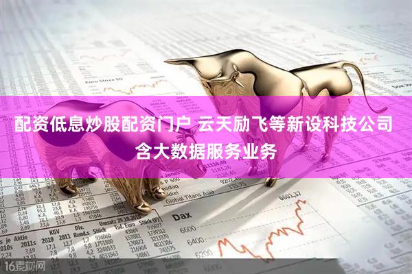 配资低息炒股配资门户 云天励飞等新设科技公司 含大数据服务业务